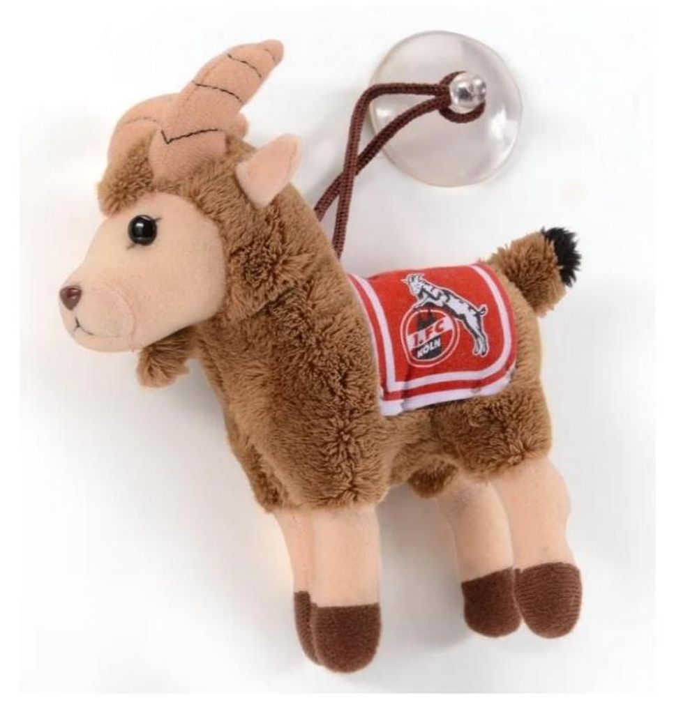 1. FC Köln Plüsch-Hennes + Saugnapf Grüner Hennes