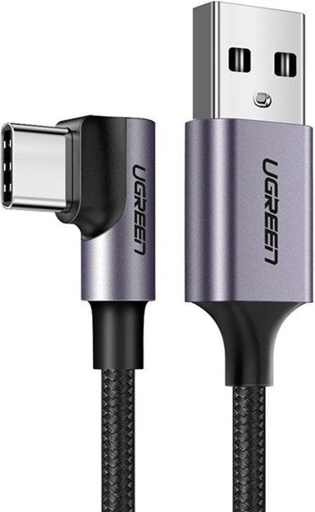 Ugreen Kątowy Kabel Przewód Usb - Usb Typ C 1M 3A Szary Zdjęcie produktu 17