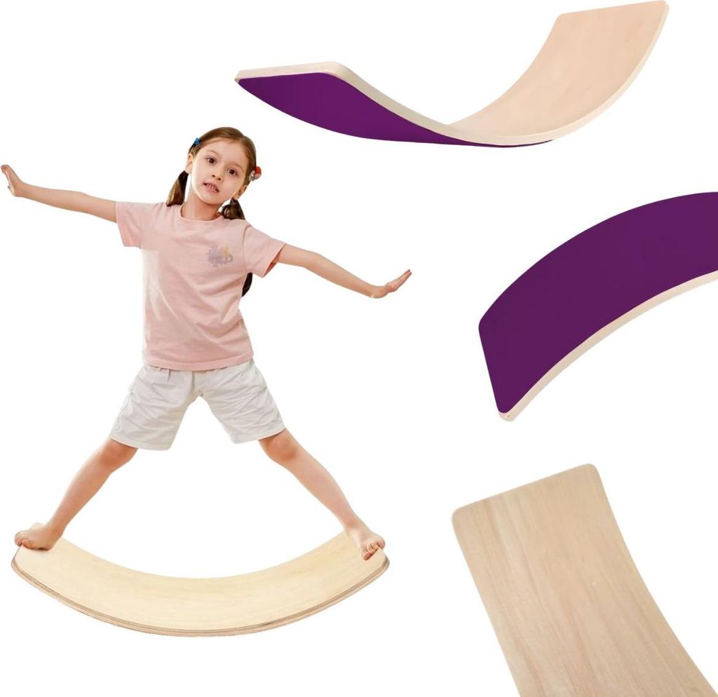 Balance Board Balancierbrett Lama Max lila