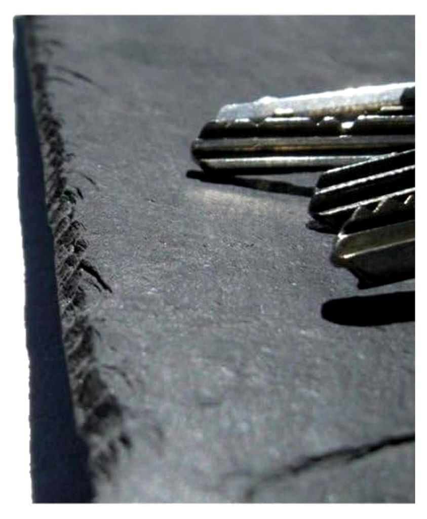 Großes magnetisches Schlüsselbrett aus Schiefer, 30 cm x 60 cm