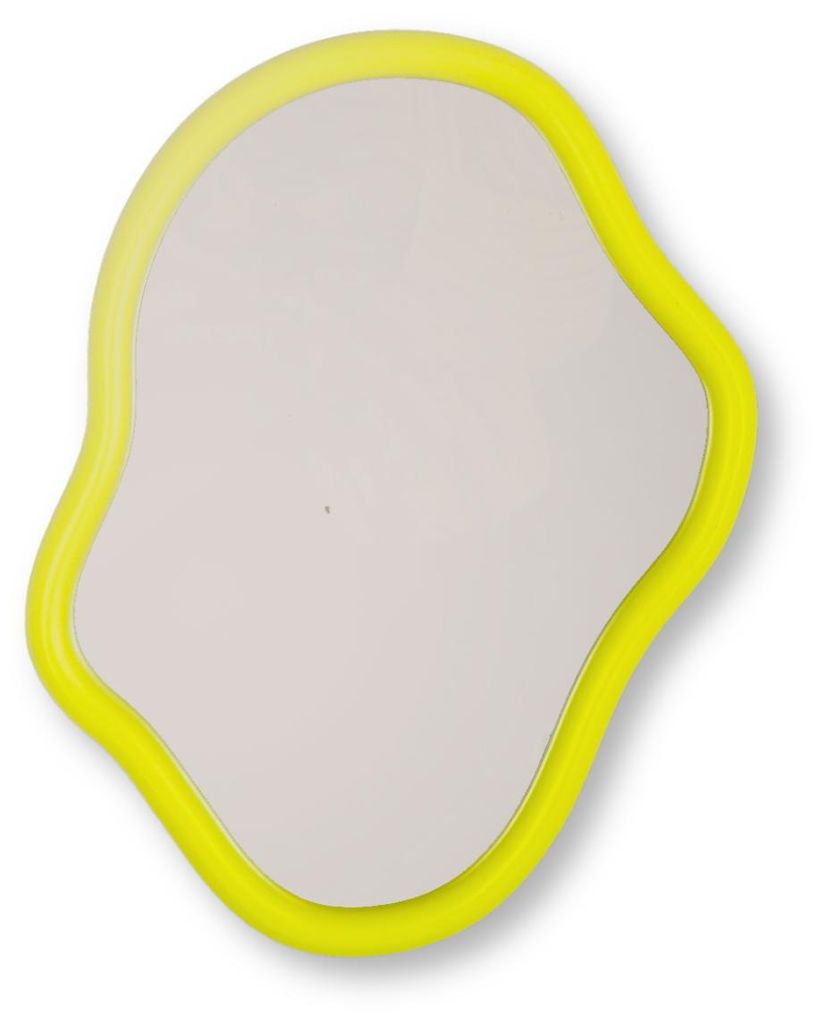 Specchio - Materiale organico - MDF - Giallo - 30x40 cm Immagine del prodotto 