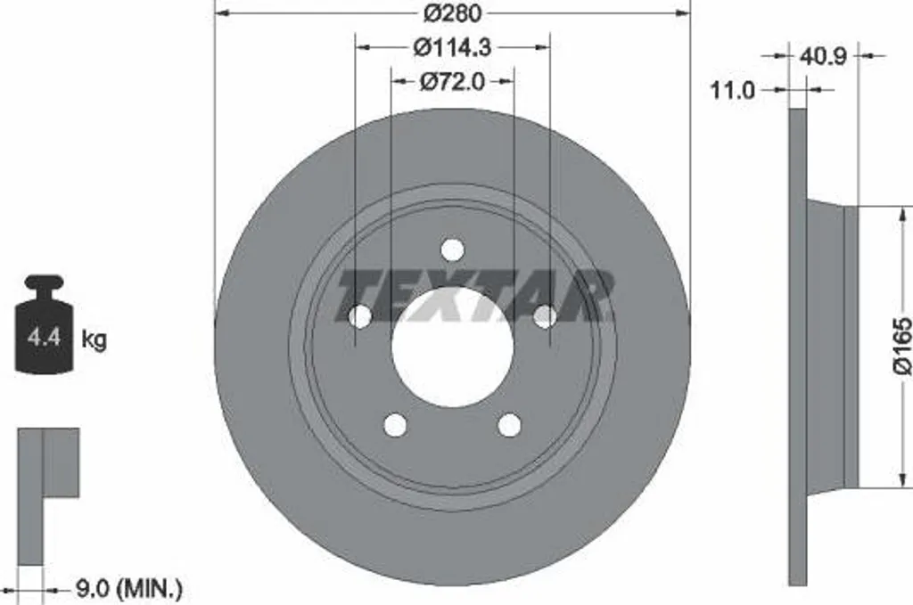 Disque de frein Textar 92130600 : sécurité et confort pour Mazda 3/5