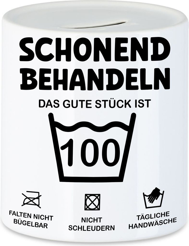 Schonend Behandeln Das Gute Stück ist 100 Spardose Geburtstag Runder Geburtstag Sarkasmus Humor
