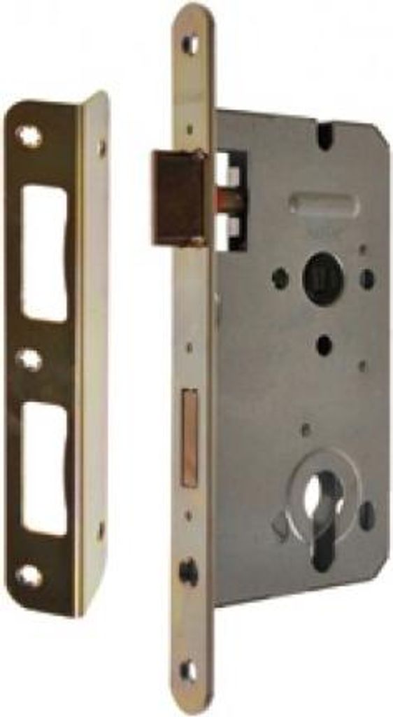 GERDA ZW100 90/50 Türschloss für Einsatz, goldverzinkt Produktbild 