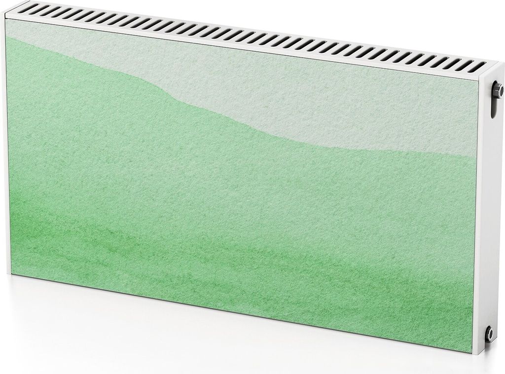 Grüne Lichtschatten – Magnetische Heizkörperabdeckung – 110x60 cm – Magnet Heizkörperabdeckung – 3D Würfel – Heizkörperverkleidung ...