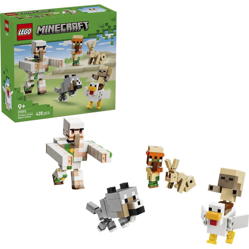 LEGO Minecraft Kuřecí žokej a útok v poušti, Sada na Obrázek produktu 