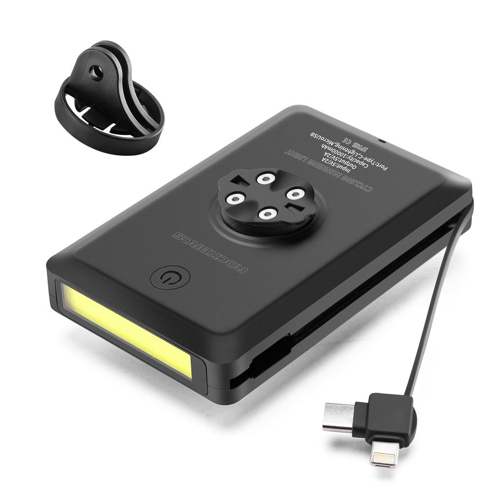 ROCKBROS Luce Bicicletta Anteriore con Power Bank 10000mAh, Immagine del prodotto 