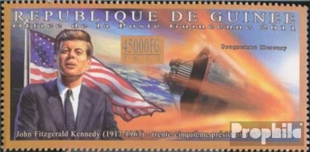 Briefmarken Guinea 2011 Mi 8266 (kompl. Ausgabe) postfrisch Der Präsident der USA - Bill Clinton