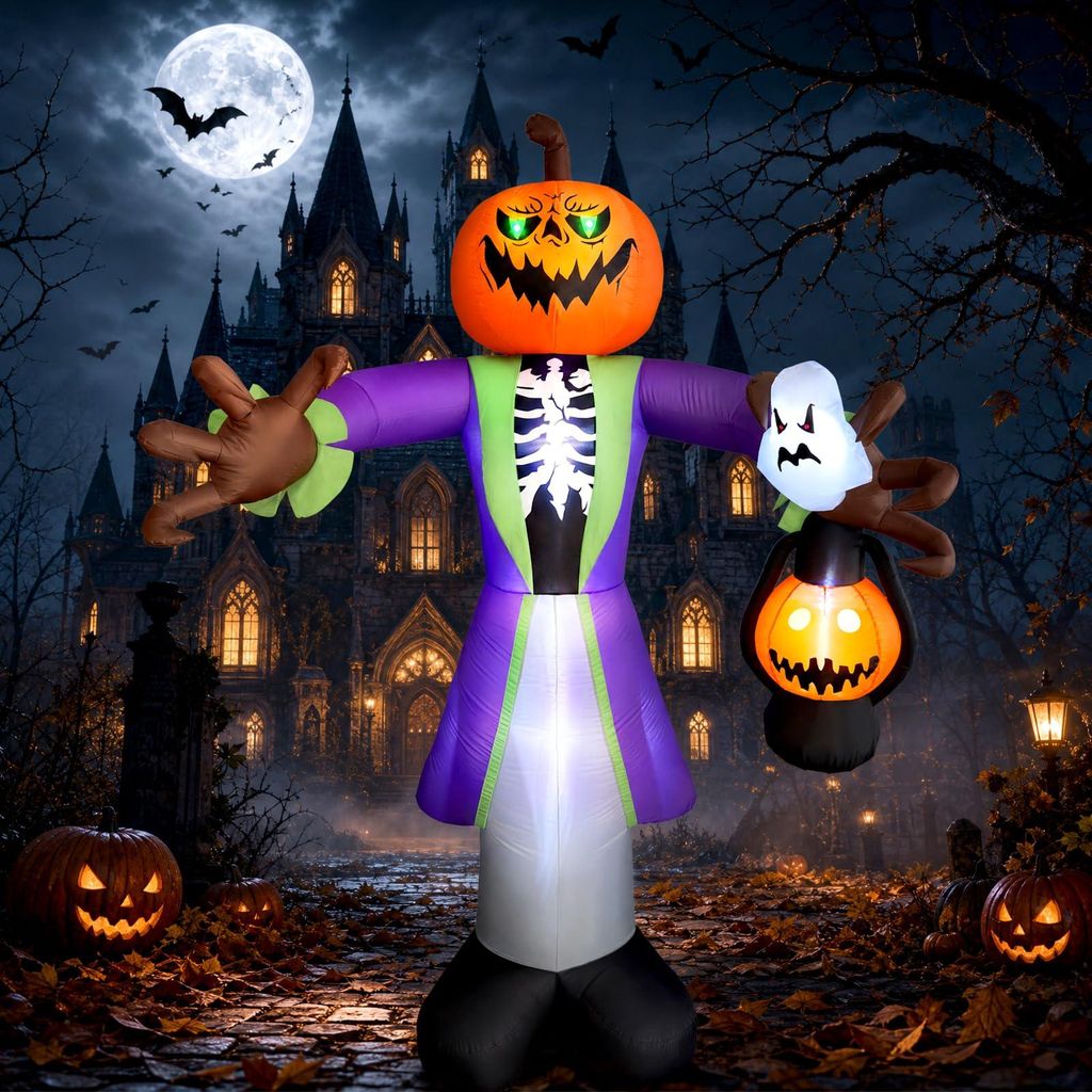 Opblaasbare Halloween-decoratie: pompoen met Productafbeelding 