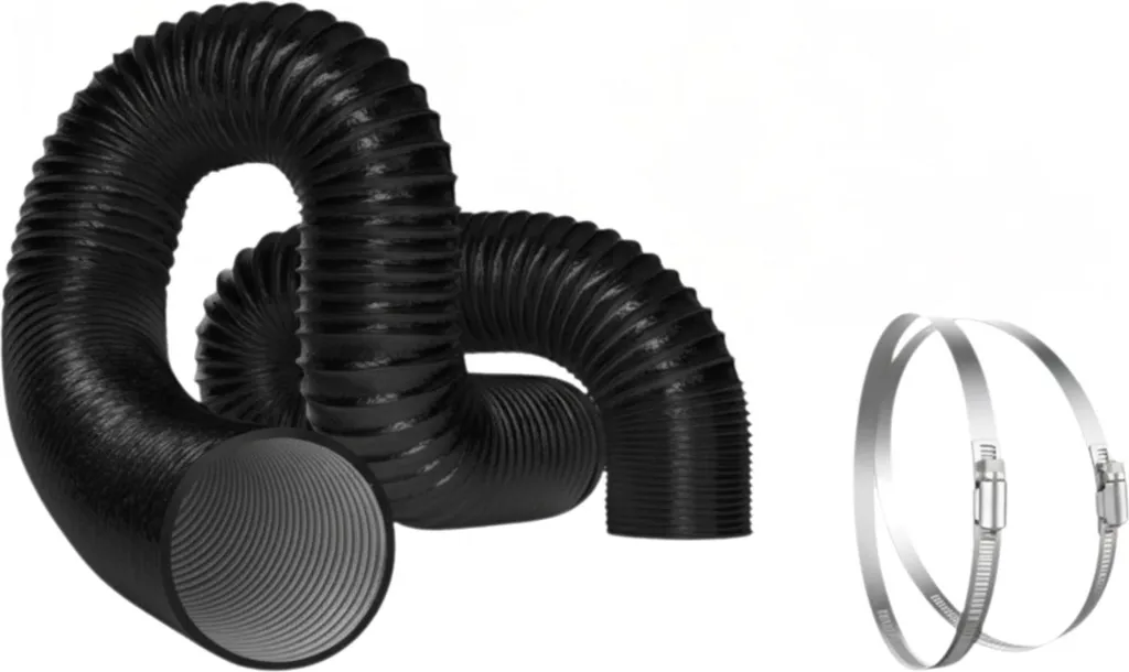 Condotto Flessibile Vivosun 100mm Nero - Ventilazione HVAC e Asciugatrici
