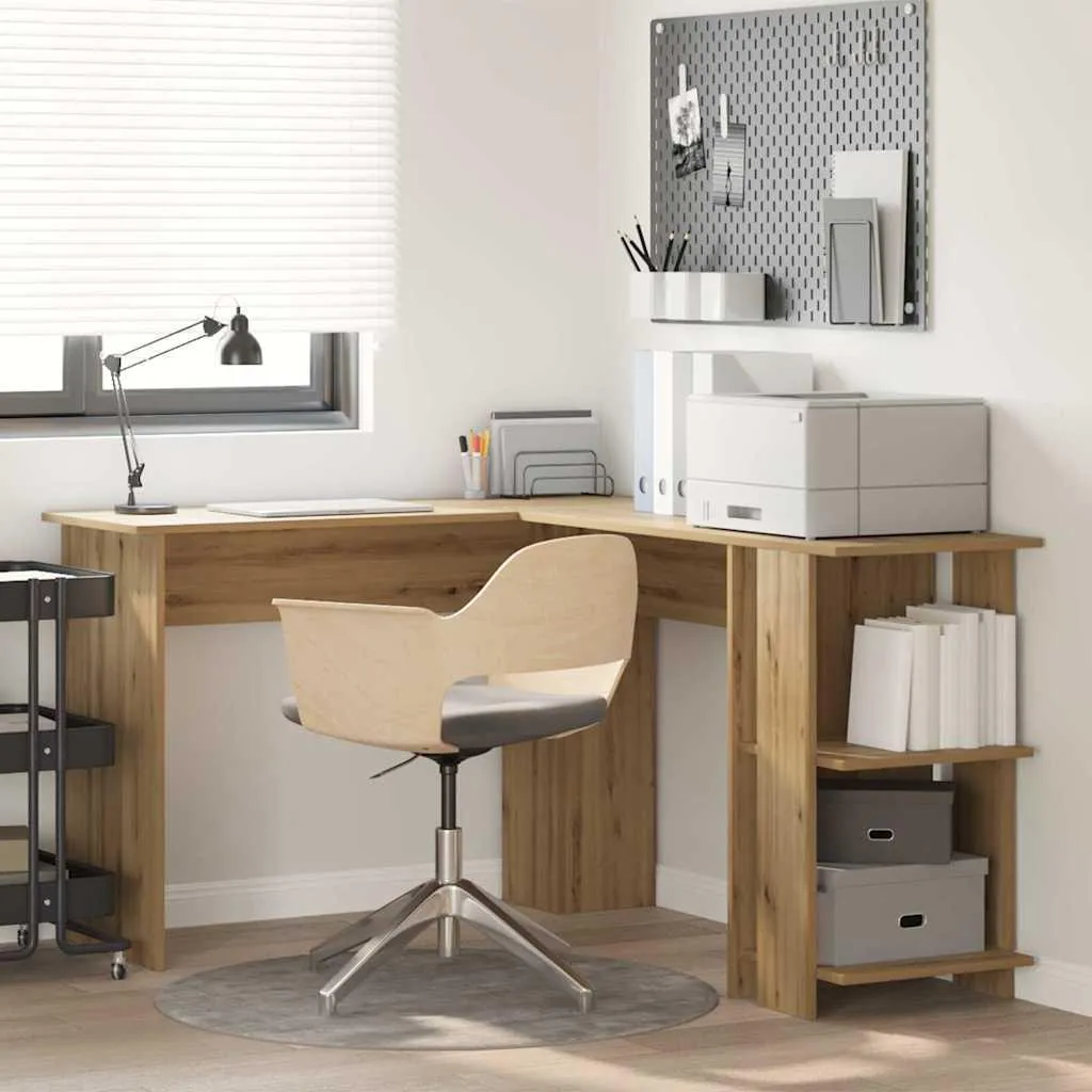 Scrivania Angolare Maison Exclusive Rovere Artisan 140cm - Prezzo Top