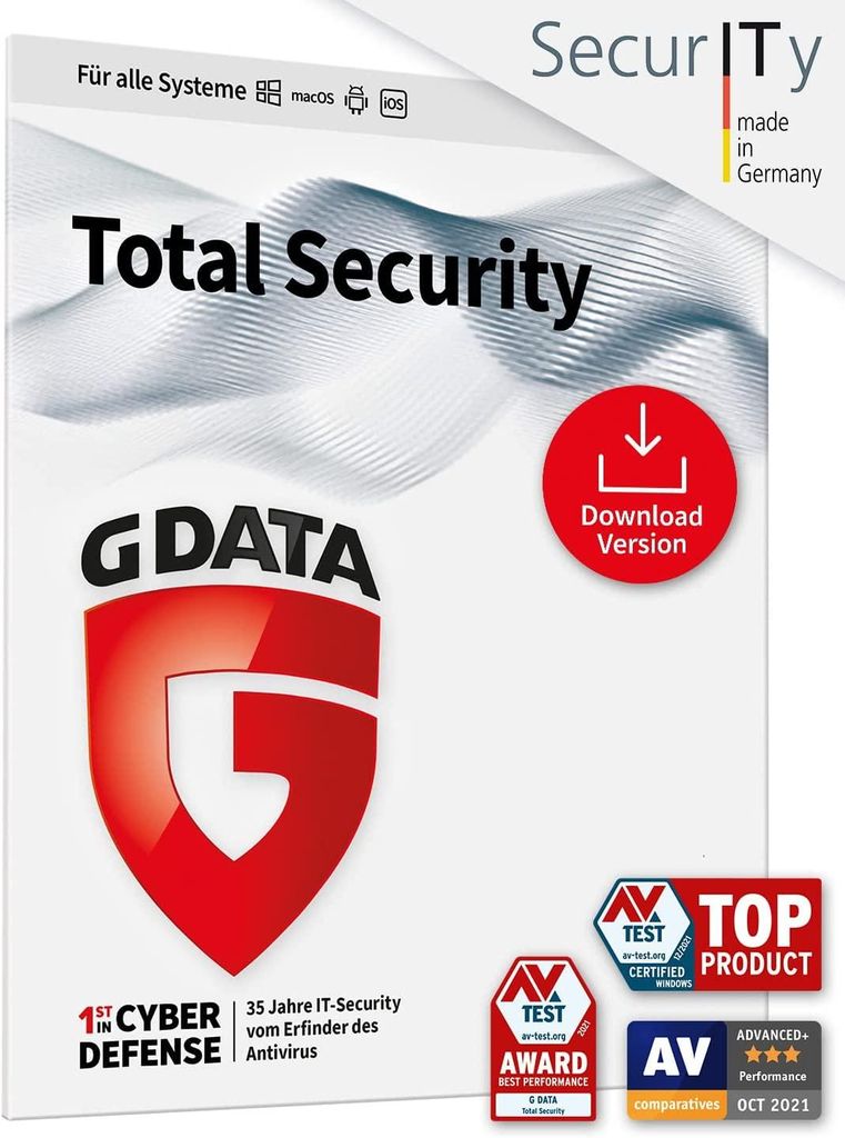 G Data Total Security 2025 | 3 PC | 1 Jahr | Produktbild 