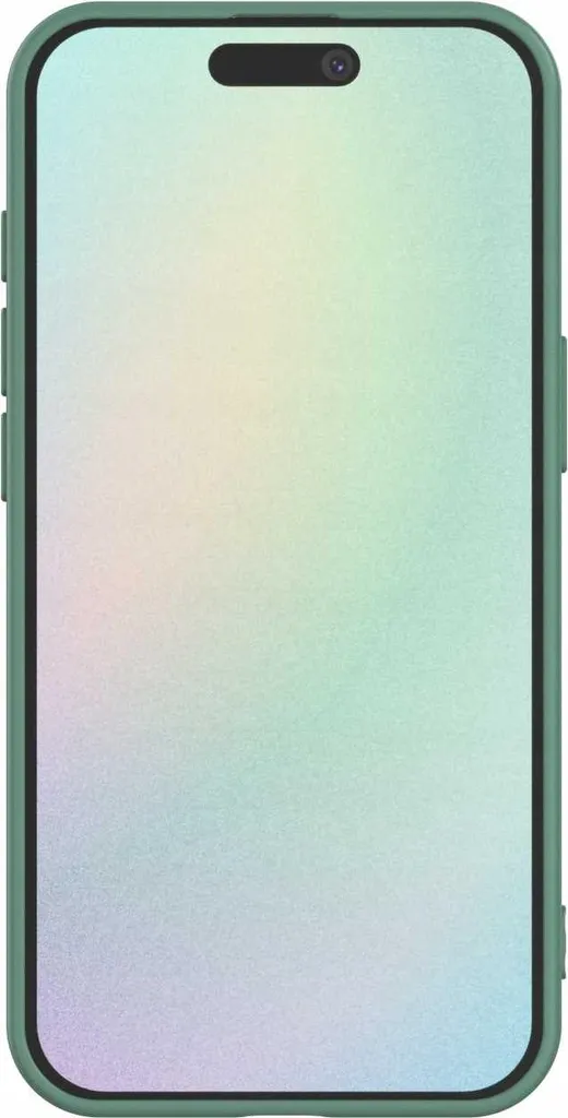 Coque en silicone SPACECASE pour iPhone 16E Vert - Protection Soft Touch