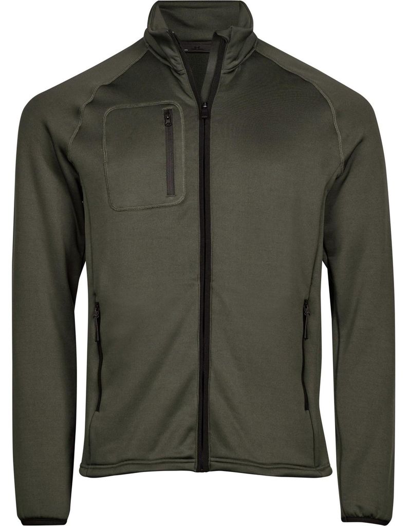 Tee Jays - Fleecejacke für Herren FK1253 (3XL) (Tiefgrün)