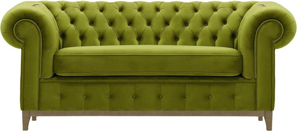 Zweisitzer-Sofa Chesterfield Grand-Velluto 9-wax black
