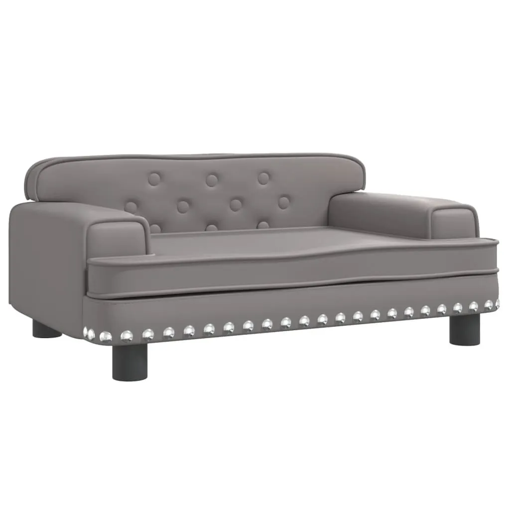 SYFAX™ Divano per Bambini Grigio 70x45x30 cm: Similpelle Alta Qualità