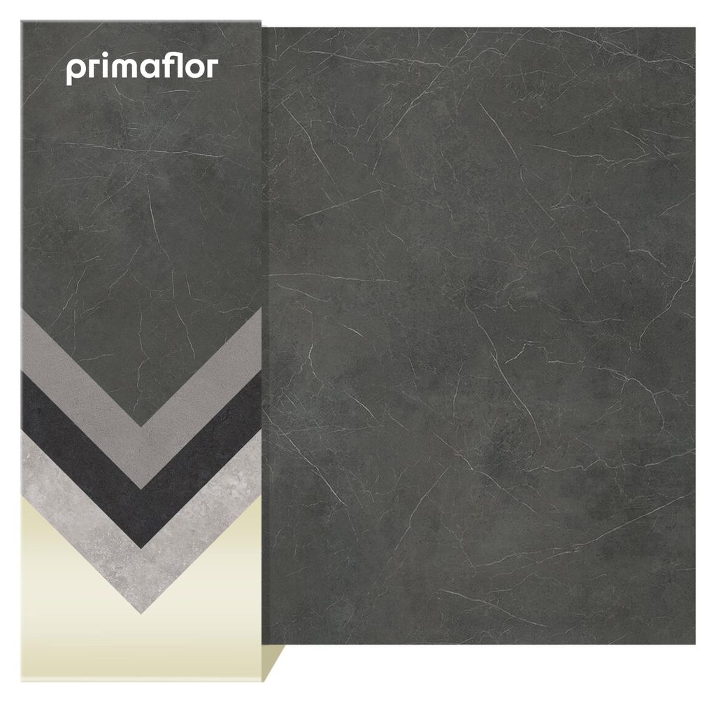 Primaflor PVC Bodenbelag 200x2600cm BLACKTEX Rockingham 760D Anthrazit Betonoptik 2,8 mm CV-Belag Meterware