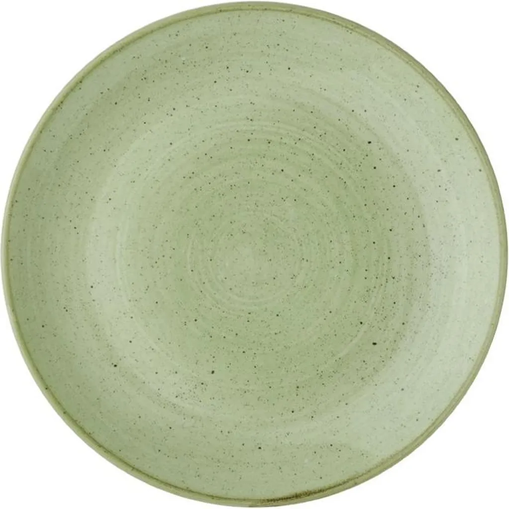 Assiettes à dessert Churchill Stonecast vert sauge 26cm lot de 12 pièces