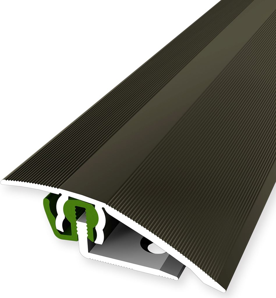 PROVISTON | Übergangsprofil | Parkettprofil | Breite: 51 mm | Höhenausgleich: 3 - 23 mm | Länge: 900 mm | Aluminiumprofil | Bronze | 1 Stück