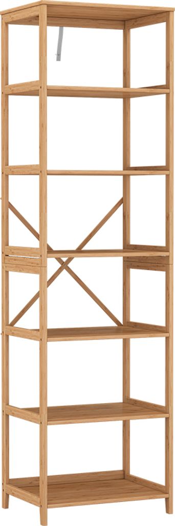 Bücherregal Vicco Novaro Bambus 48.3 x 166.5 cm mit 7 Produktbild 
