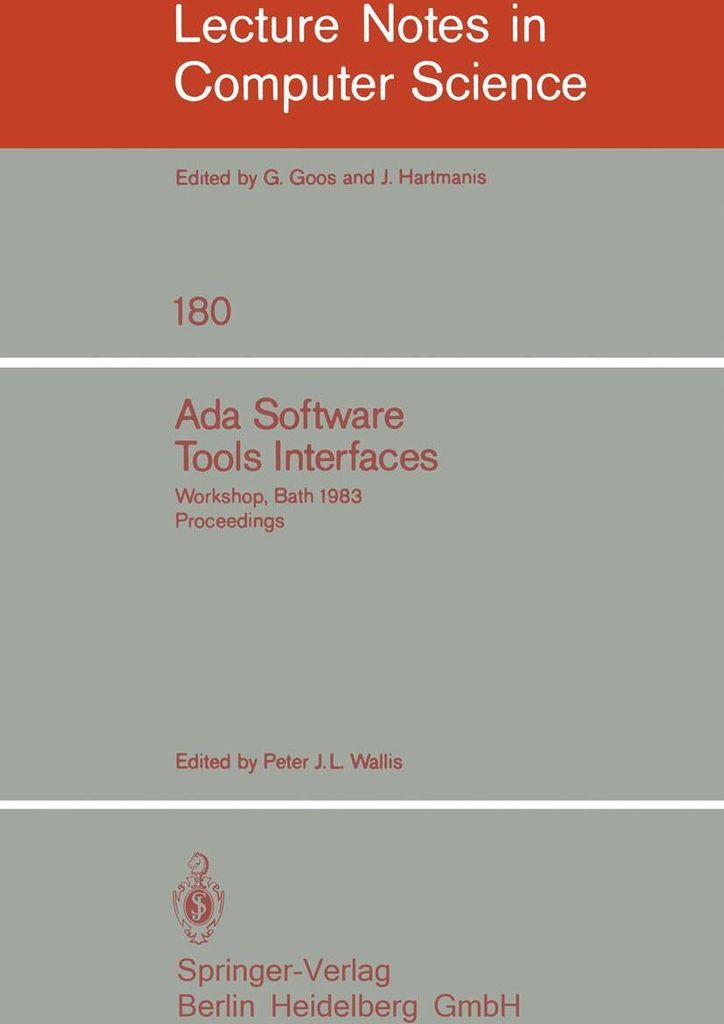 Ada Software Tools Interfaces