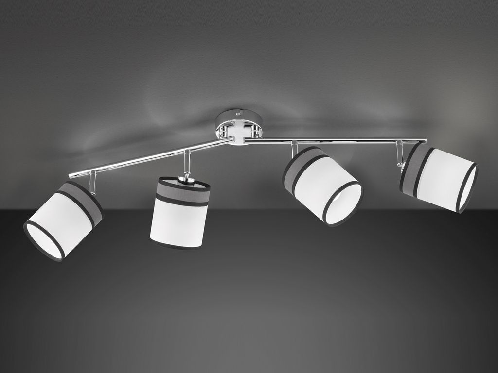 Lampa do salonu, elastyczne punkty, tkanina, L 88cm, DAVIE Zdjęcie produktu 