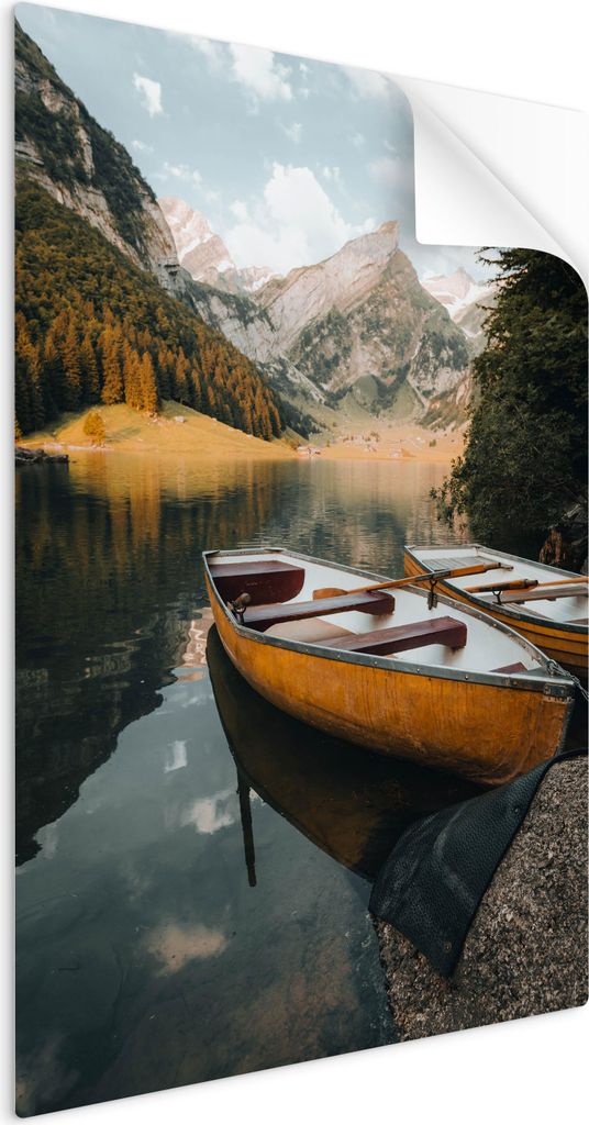 SpaceRebels Bilder Wandsticker 40x60 - Wanddeko Landschaft Gebirge - Selbstklebende Wandtattoo Wandsticker - Modernes Bild auf PVC-Folie - Wandbild...