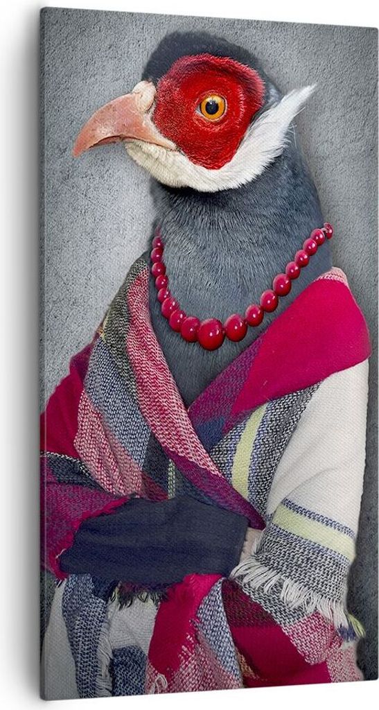 Bild auf Leinwand - Leinwandbild - Tier Abstraktion - 55x100cm - Wand Bild - Wanddeko - Wandbilder - Leinwanddruck - Bilder - Kunstdruck - Wanddeko...