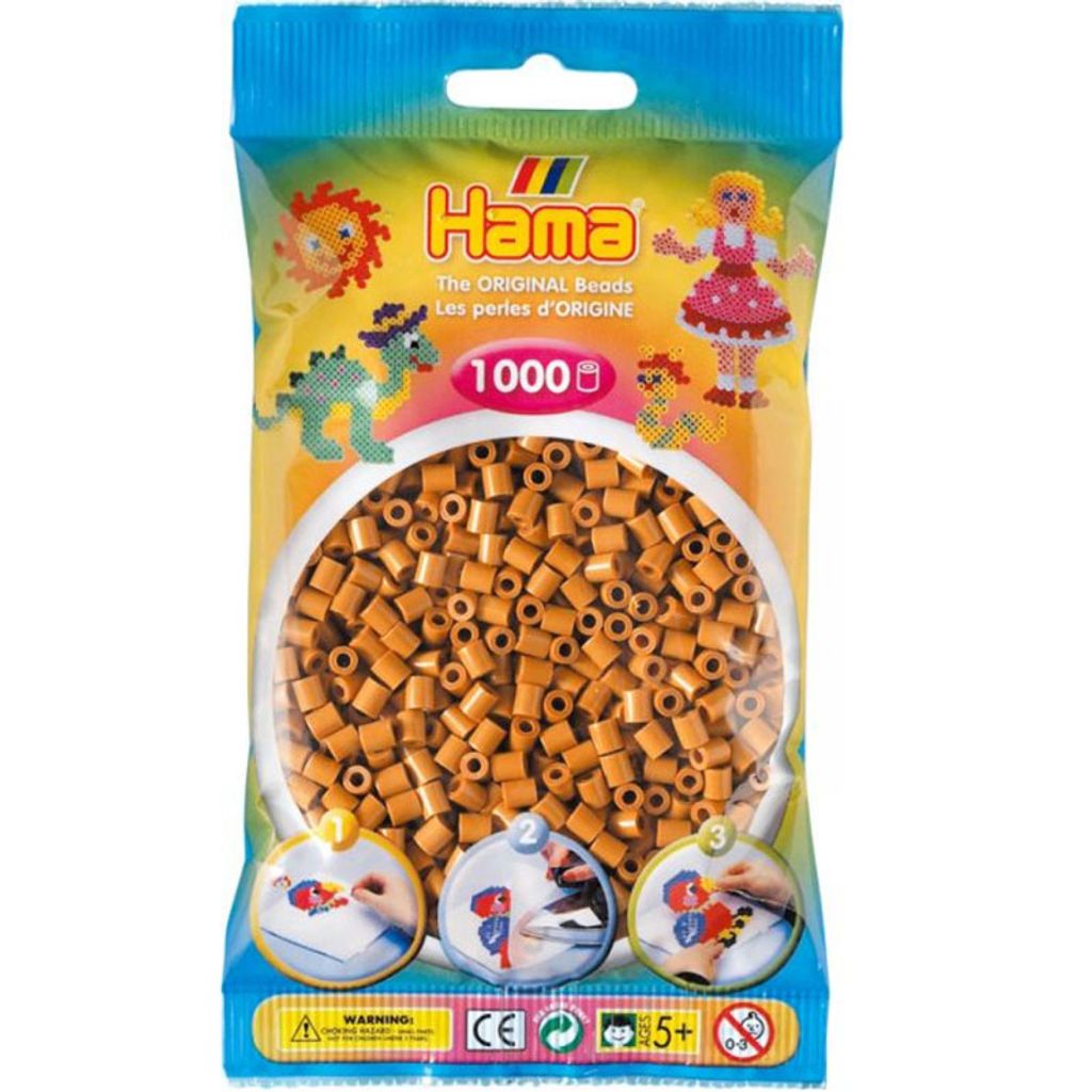 HAMA-Perlen HELLBRAUN 1000Stück, 1Beutel