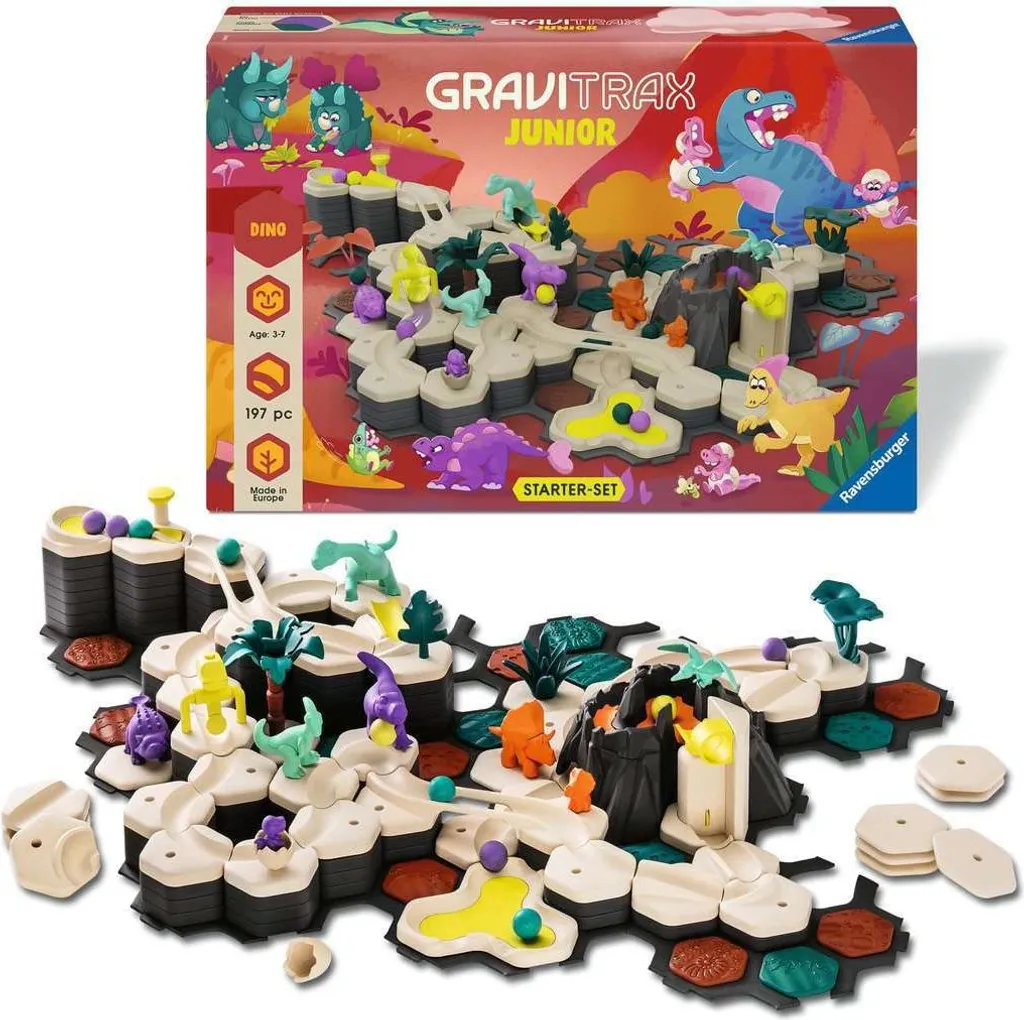 Coffret cadeau GraviTrax XXL Dino : le kit idéal pour s'initier à 8 ans