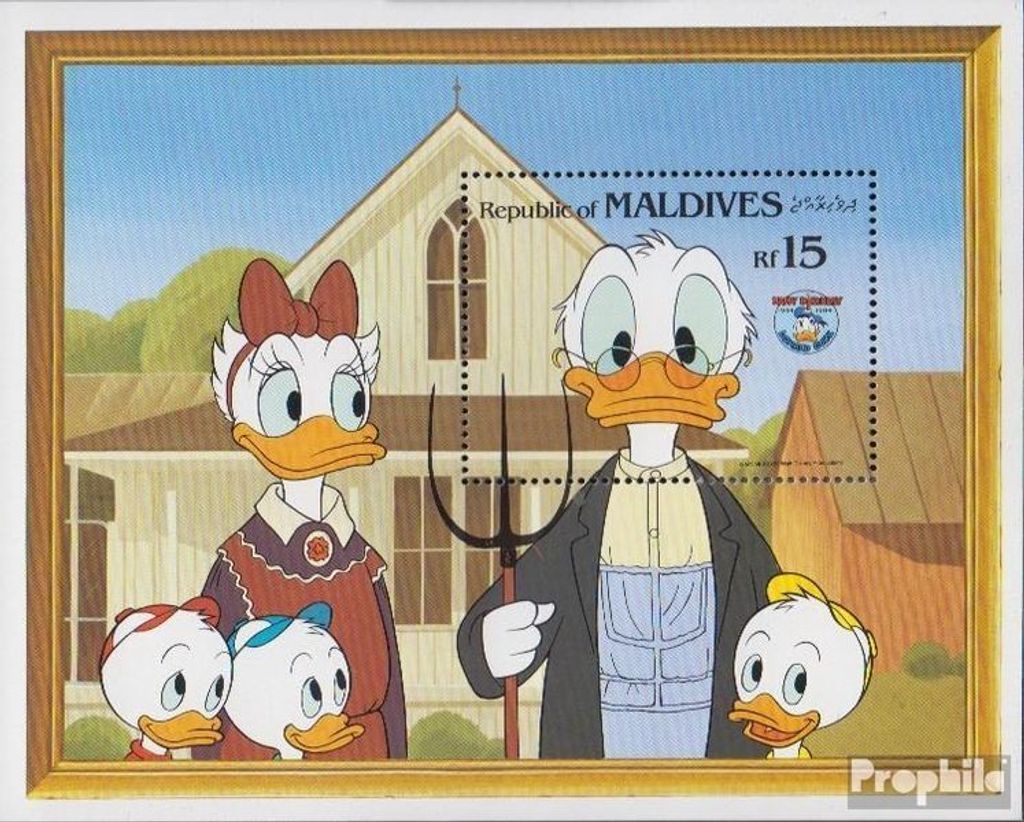 Briefmarken Malediven 1984 Mi Block102 (kompl.Ausg.) postfrisch Donald Duck