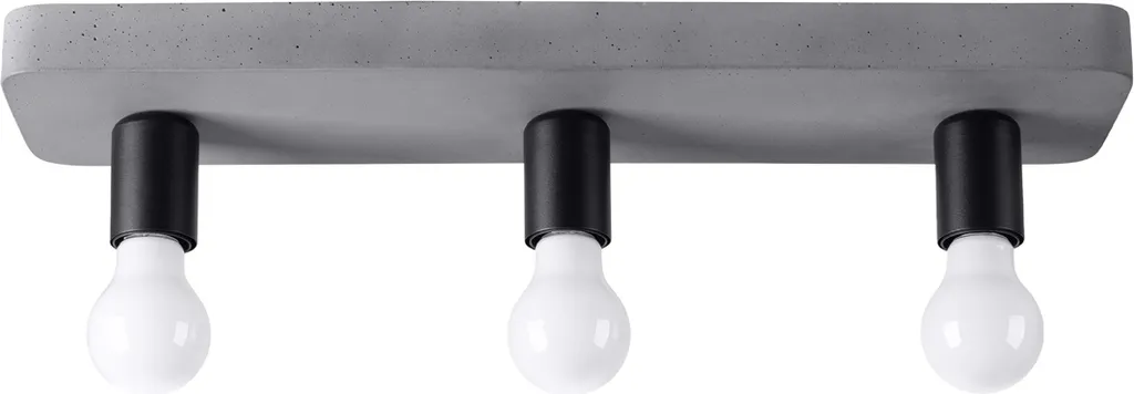 Lampadario 3 Luci Cemento STORMWIND LUMILO E27 | Atmosfera Loft