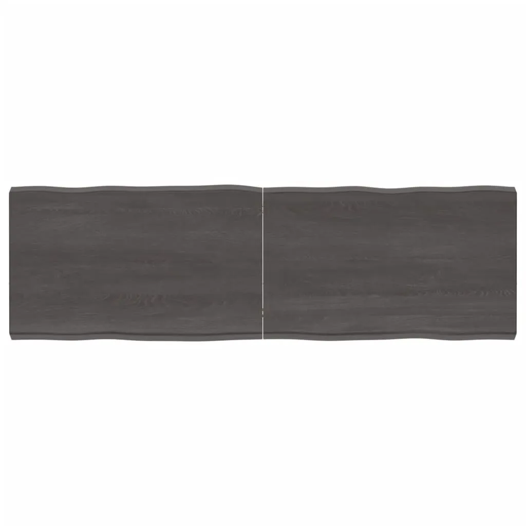 Tavola Legno Massiccio 160x50 cm | Bordo Albero Naturale Trattato