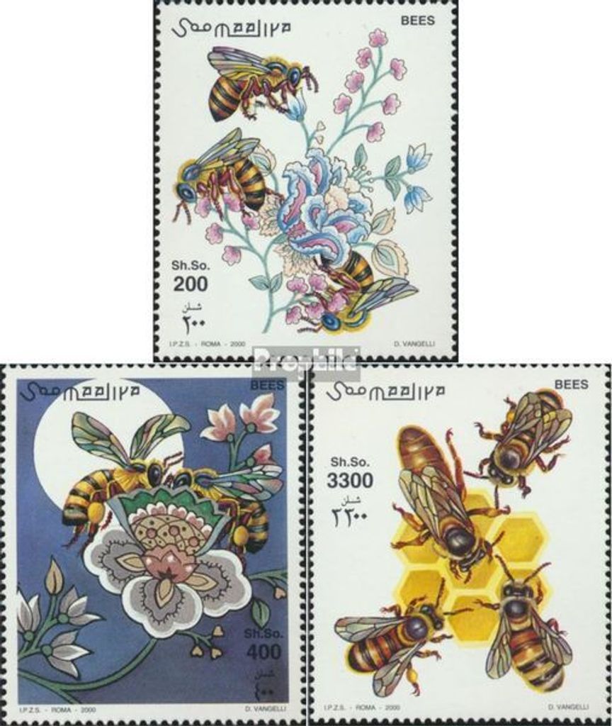 Briefmarken Somalia 2000 Mi 805-807 (kompl.Ausg.) postfrisch Honigbiene