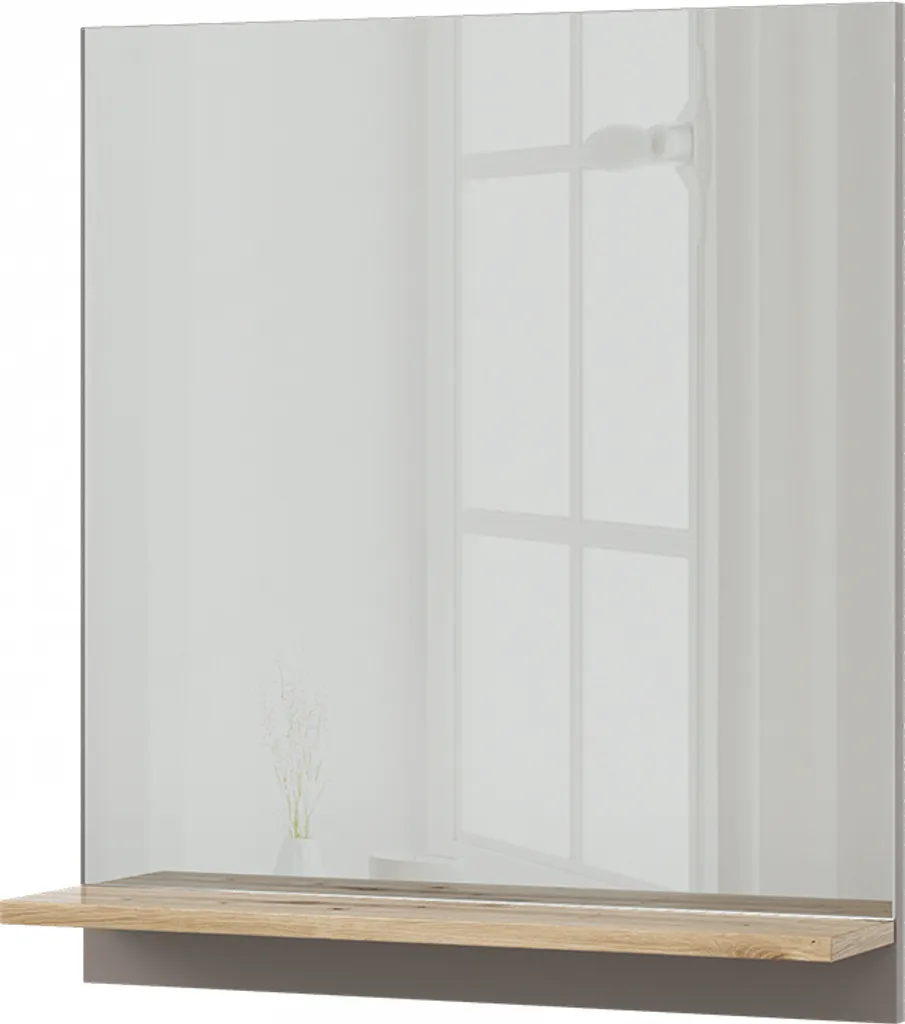 Armoire de toilette Vicco Marelle Grège 60cm : rangez tout derrière votre miroir