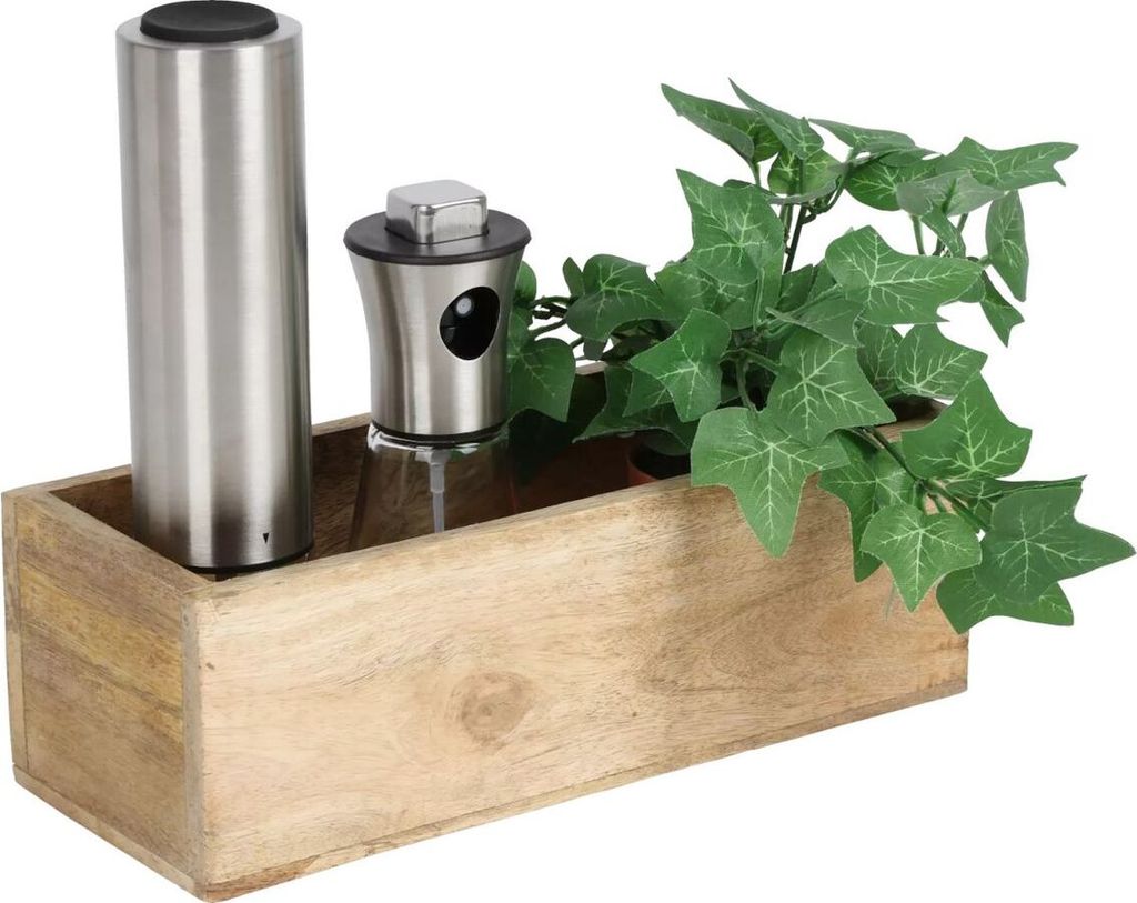 6x BURI Aufbewahrungsbox Mangoholz Holzkiste Organizer Holzbox Aufbewahrungsbehälter Sammelbox Universalbox Lagerbox