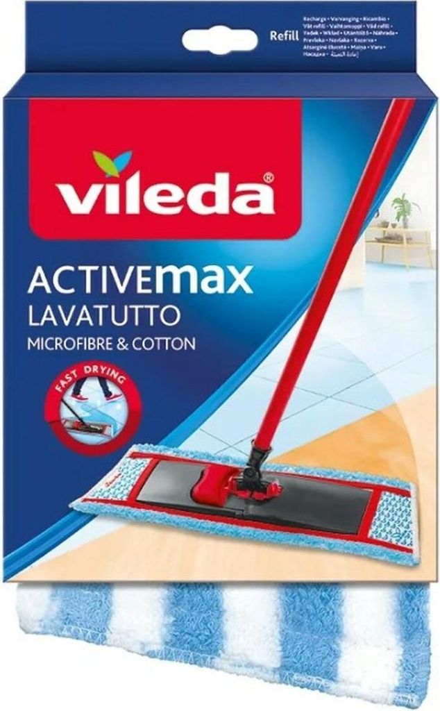 Vileda Flat Mop Moppwechsel Durchsichtig Durchsichtig One Size