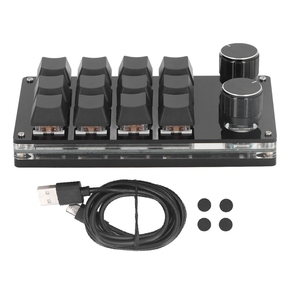Clavier de Jeu Programmable 12 Touches pour Gaming et Montage Vidéo Expert