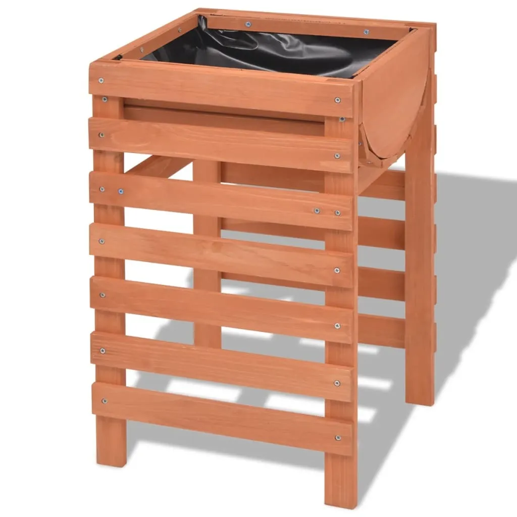 Bac à fleurs décoratif vidaXL pour aménagement jardin et terrasse bois