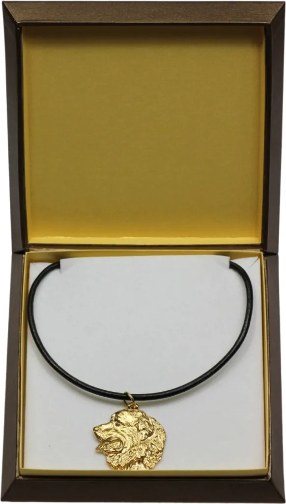 Bijou Chien Bouvier Bernois Pendentif Or avec sa Boîte Cadeau Art-Dog