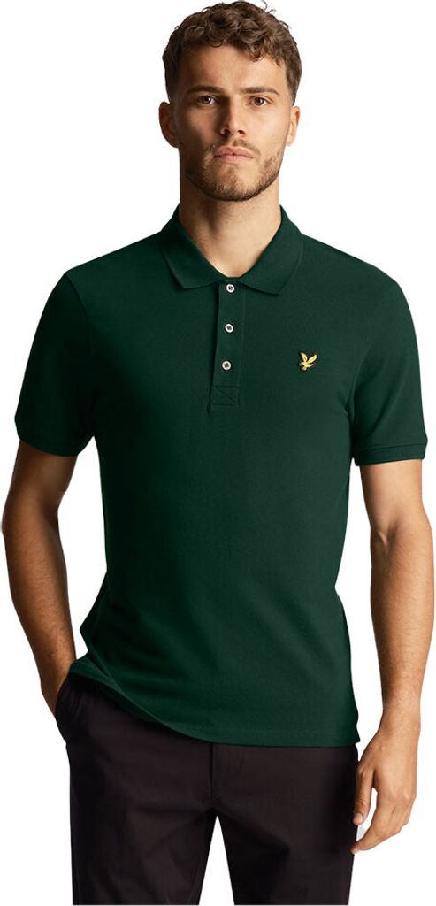 Lyle & Scott Plain Kurzarm-poloshirt Grün XS Mann Grün XS