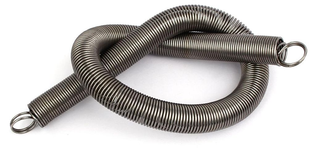1mmx12mmx300mm 304 Edelstahl Zugfedern Silberfarben 2 Stš¹ck