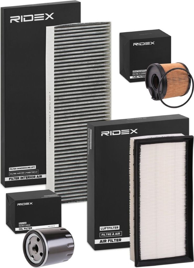 RIDEX Filterset Inspektionspaket Filtersatz für FIAT Ulysse (179) Scudo Kastenwagen (220) Scudo Kombi (220) SCUDO Pritsche/Fahrgestell (220)