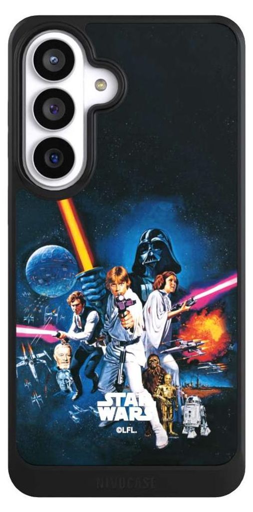 NIVOCASE Hülle für Samsung Galaxy S26+ Handyhülle NIVOcore Case Schwarz Episode IV Fanartikel Star Wars