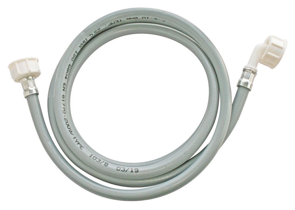 SOMATHERM FOR YOU – Waschmaschinen-Zulaufschlauch – Gerade Anschlüsse F-F, abgewinkelt, 3/4" – Länge: 1,5 m