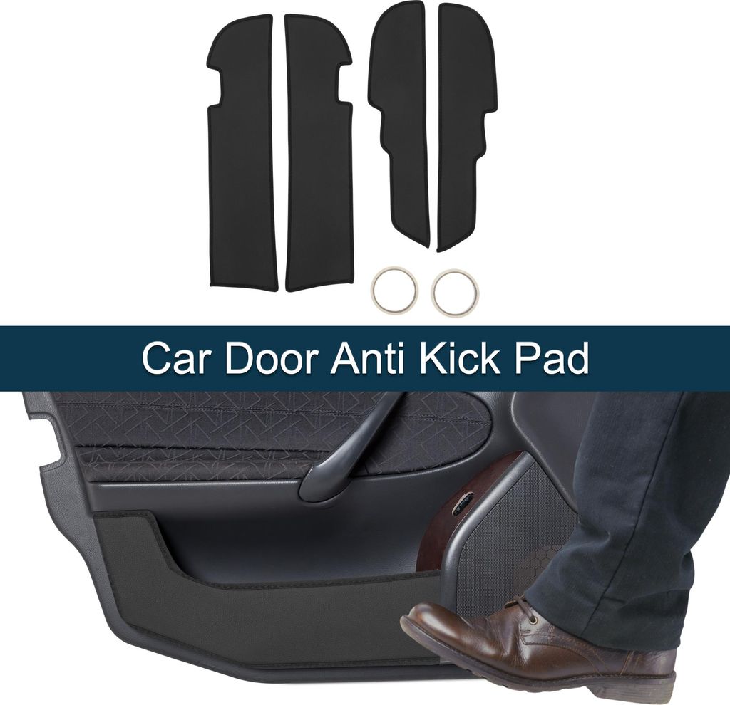 Auto Tür Anti-Kick-Pad-Aufkleber für Toyota Prado 2014 Türkantenschutz Innenzubehör Schwarz 1 Set