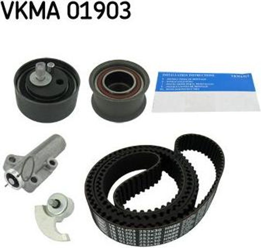 SKF VKMA 01903 Zahnriemensatz OE 078109119C kompatibel mit A4 8D, A4 8E, A4 8H, A6 4A, A6 4B, Superb, Passat 3B