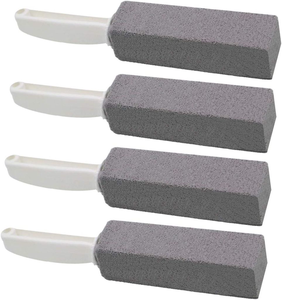 Bimsstein zur Toilettenreinigung mit Griff, Bimsstein-Toilettenbürste, 4er-Pack