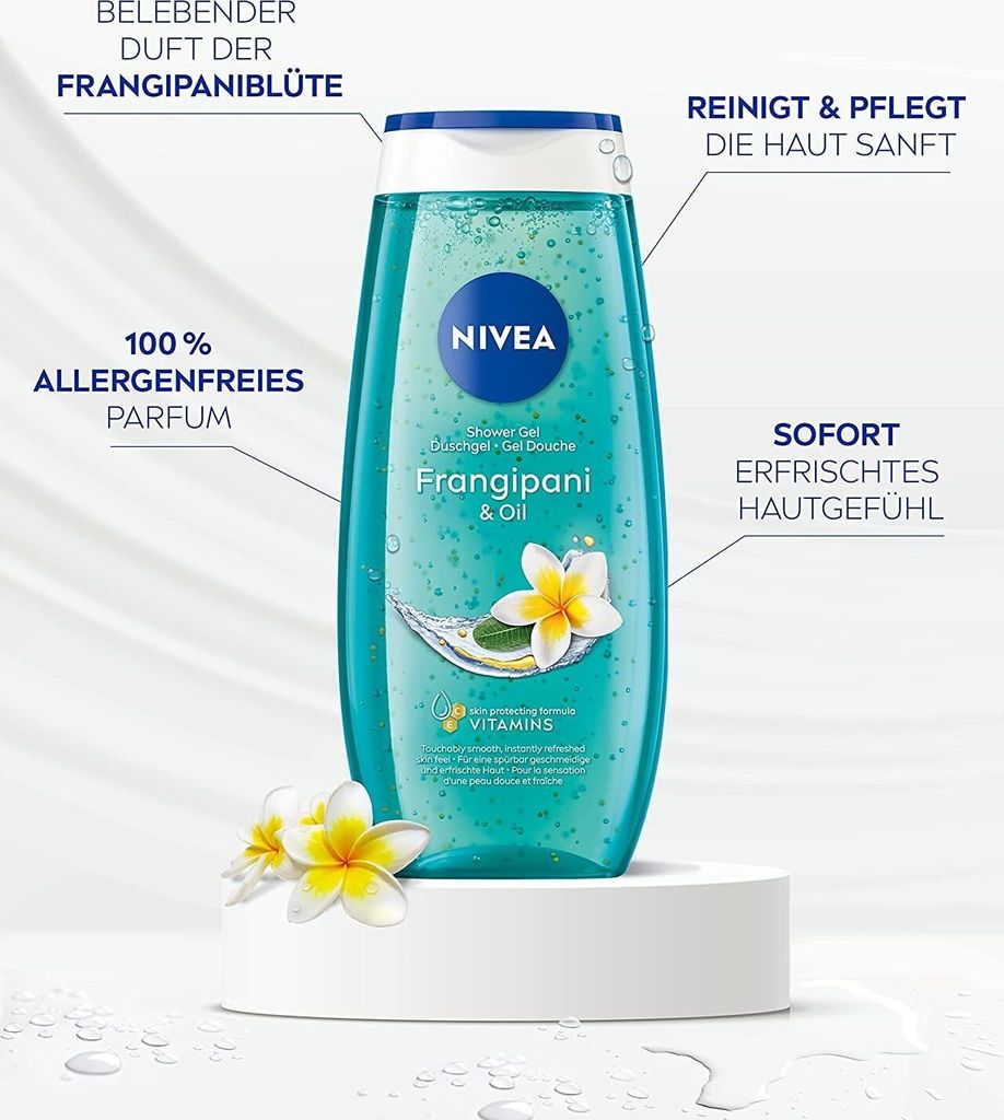 Nivea douchegel 250ml Frangipani & Oil Produktbild 