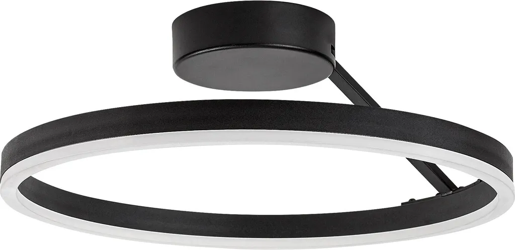 Rabalux Noir Plafonnier LED Isaure 400mm 24W CCT 71302 pour Salon